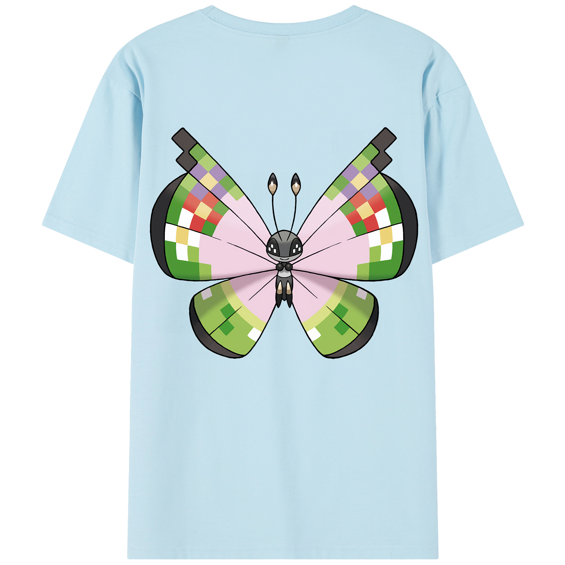 （画像用） ポケットモンスター Pokémon 綿100％半袖Tシャツ（背面プリント）
